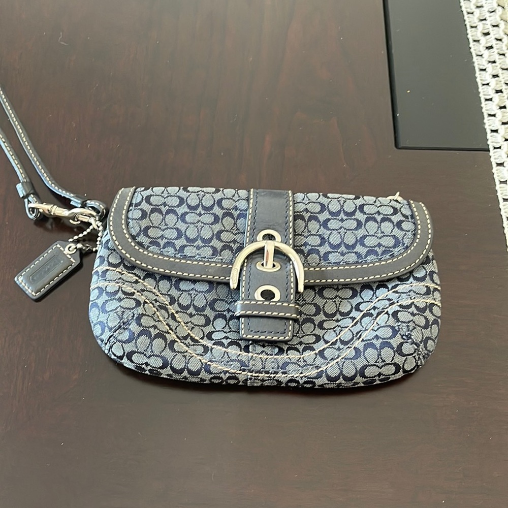 Vintage Coach wristlet from the 2000s
